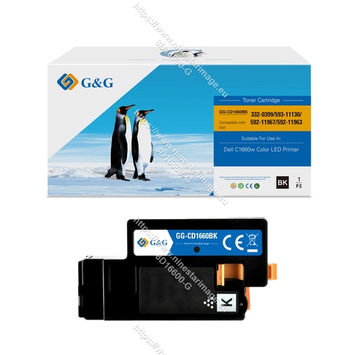 [8D16600-G] G&G Compatible Dell C1660W Toner B