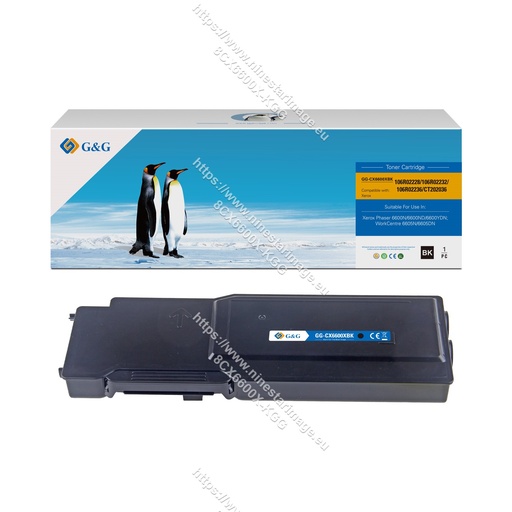 [8CX6600X-KGG] G&G Compatible Xerox 106R02232 Toner B